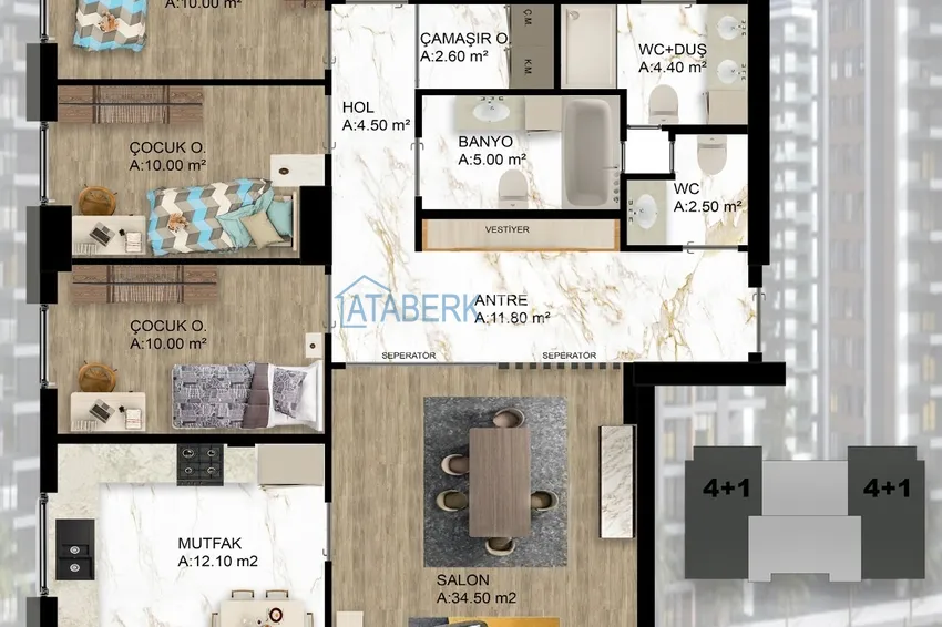 Купить дешево Масштабный проект жилого комплекса в районе Дошемеалты – Анталия 2 