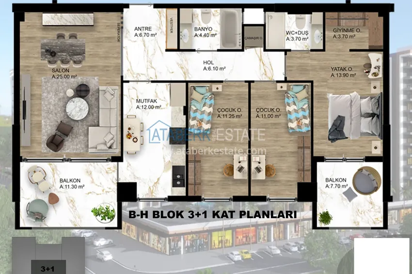 Купить дешево Масштабный проект жилого комплекса в районе Дошемеалты – Анталия 3 
