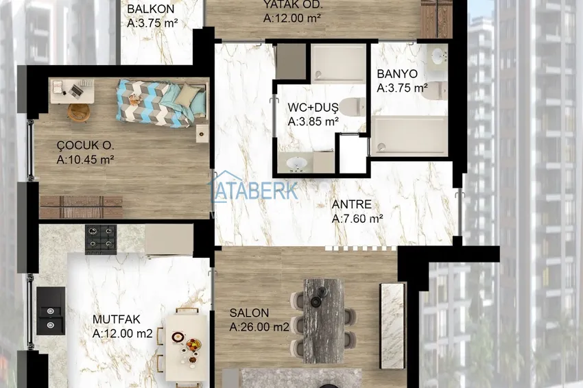 Купить дешево Масштабный проект жилого комплекса в районе Дошемеалты – Анталия 5 