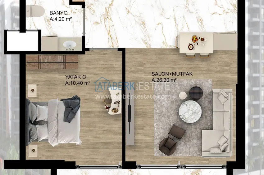 Купить дешево Масштабный проект жилого комплекса в районе Дошемеалты – Анталия 6 