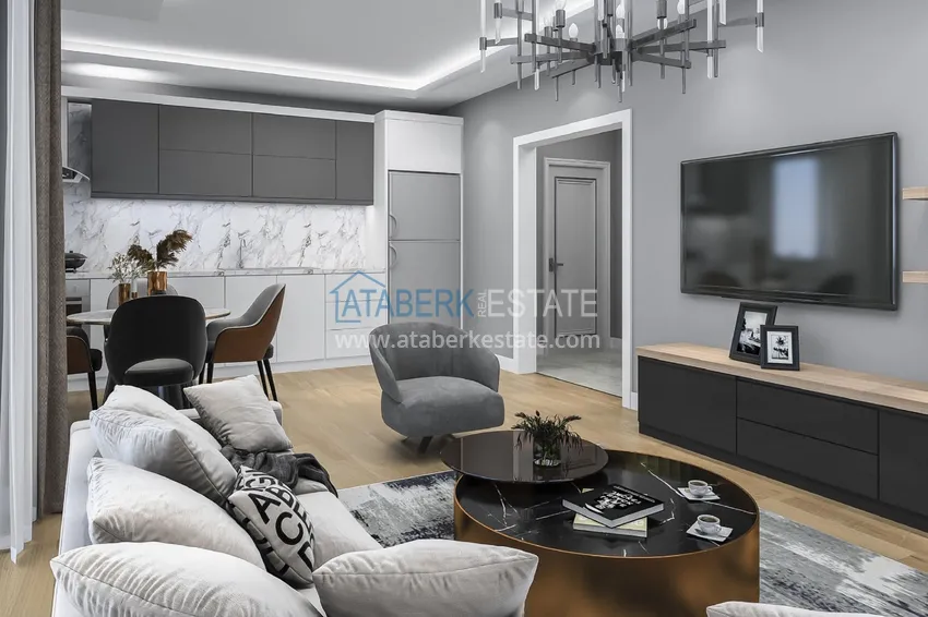 Приобрести Новый строящийся проект жилого комплекса в Алании - район Махмутлар 6 