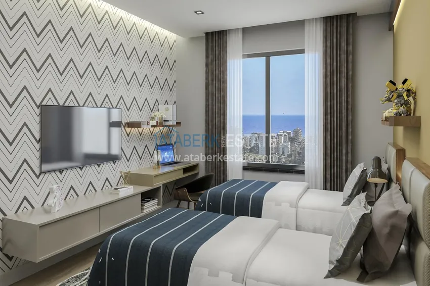 Приобрести Новый строящийся проект жилого комплекса в Алании - район Махмутлар 9 