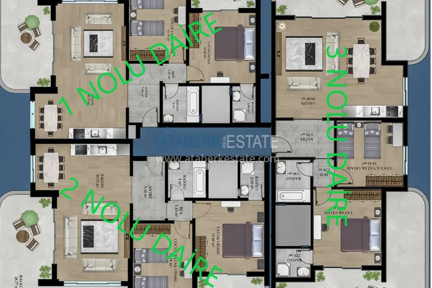 Купить дешево Новый строящийся проект жилого комплекса в Алании - район Махмутлар 10 