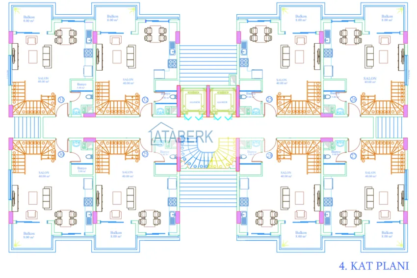 Купить дешево Квартиры в Алании район Окурджалар – новый проект офф-плана на первой береговой  5 