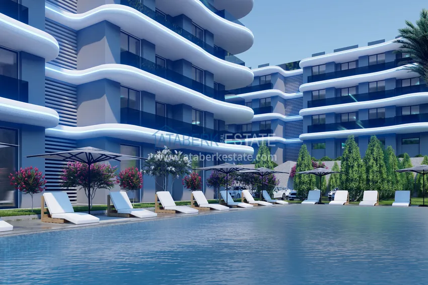 Квартиры в Алании район Окурджалар – новый проект офф-плана на первой береговой  3 