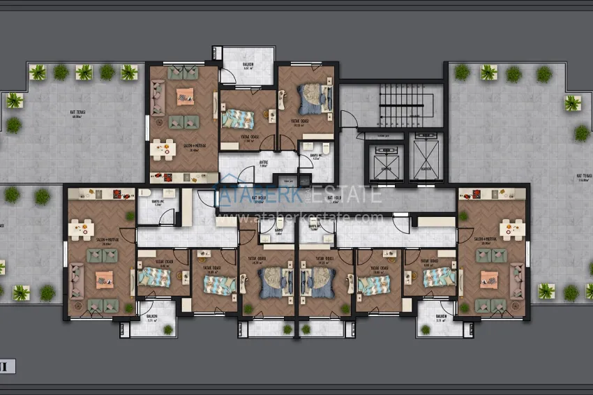 Купить дешево Новый жилой комплекс в Анталии, Алтынташ 1 