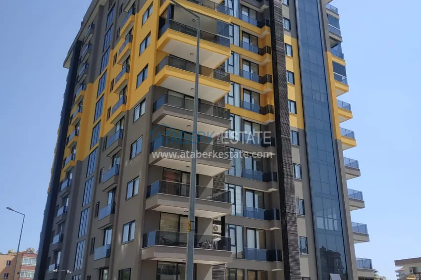 Квартира Махмутларе меблированная с отдельной кухней и частичным видом на море 2 