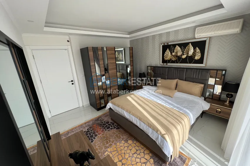 Приобрести Пентхаус-дуплекс в Махмутларе меблированный, с сауной и видом на море 10 