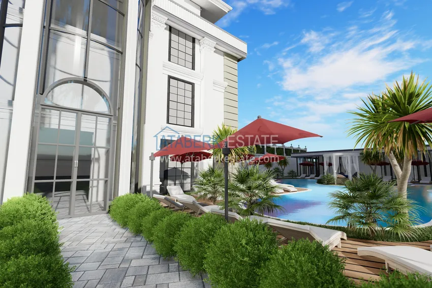 Квартира в новом жилом комплексе в районе Каргыджак в Алании 10