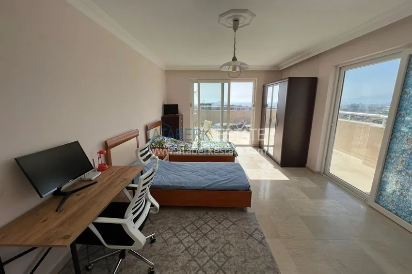 Приобрести Пентхаус в Махмутларе с мебелью, видом на море и горы  13 