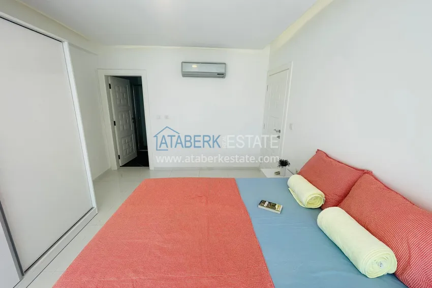 Приобрести Двухуровневый пентхаус в Алании район Кестель с мебелью 13