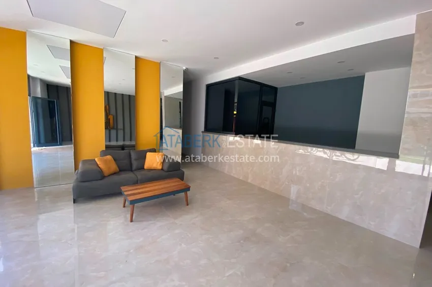 Квартира Махмутларе меблированная с отдельной кухней и частичным видом на море 12 