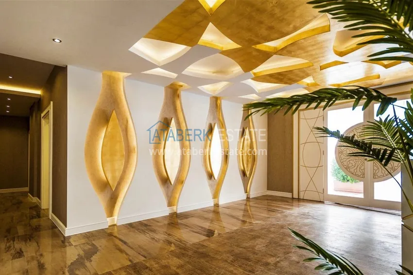 Квартира в Авсалларе с мебелью в элитном комплексе у пляжа Инджекум 10 