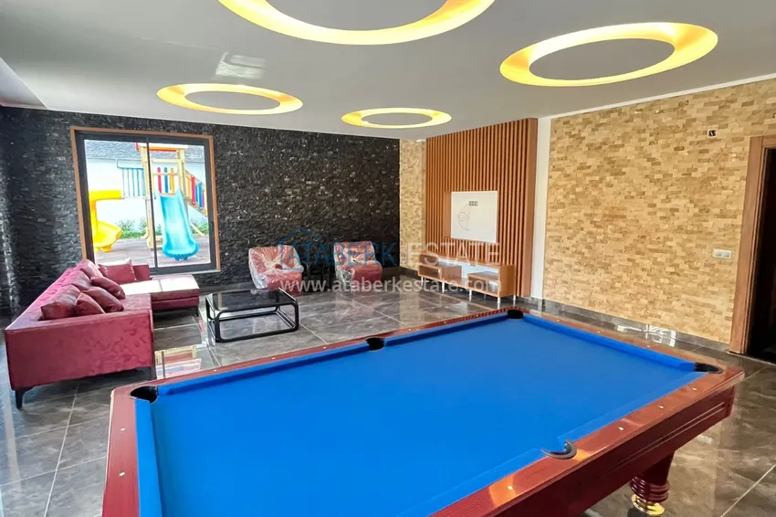 Квартира в Алании – район Оба с высококачественной чистовой отделкой и отдельной кухней  10 