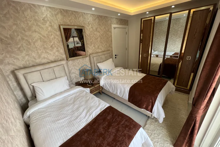 Приобрести Пентхаус-дуплекс в Махмутларе меблированный, с сауной и видом на море 11 