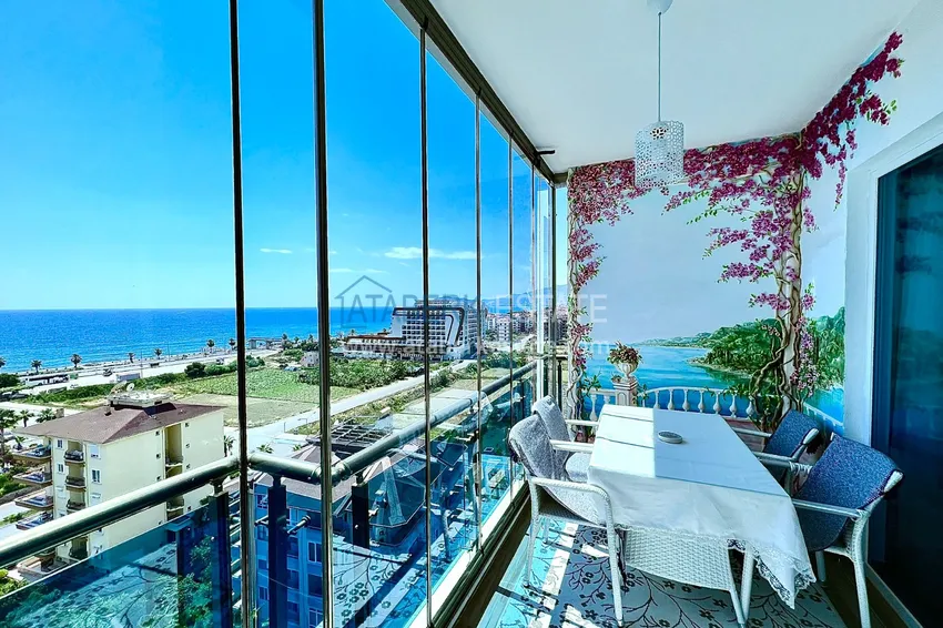 Приобрести Квартира в Махмутларе меблированная с открытым видом на море  12 