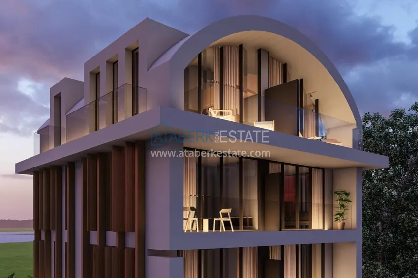 Квартира в центре Алании в комплексе на этапе строительства 5 