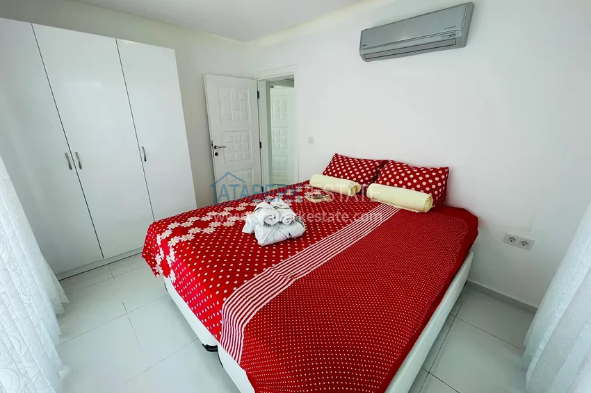 Приобрести Двухуровневый пентхаус в Алании район Кестель с мебелью 14