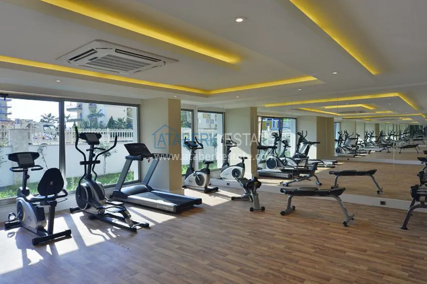 Квартира в Махмутларе с мебелью и видом на море в резиденции на второй береговой 12 