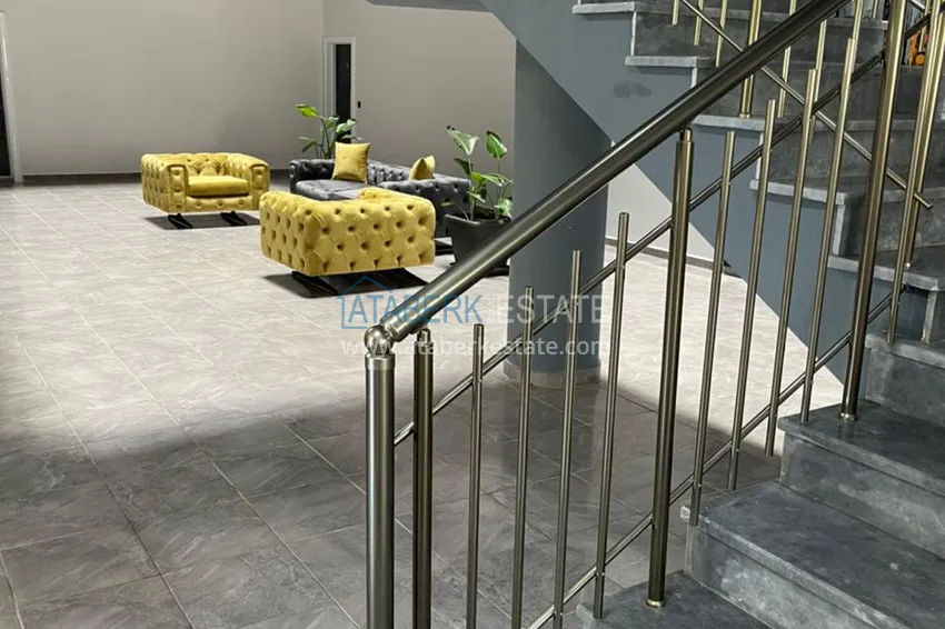 Квартира Махмутларе меблированная с отдельной кухней и частичным видом на море 14 