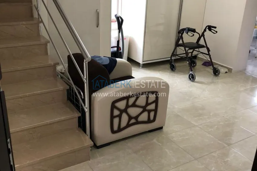 Приобрести Пентхаус-дуплекс в Алании район Конаклы с видом на море  11 