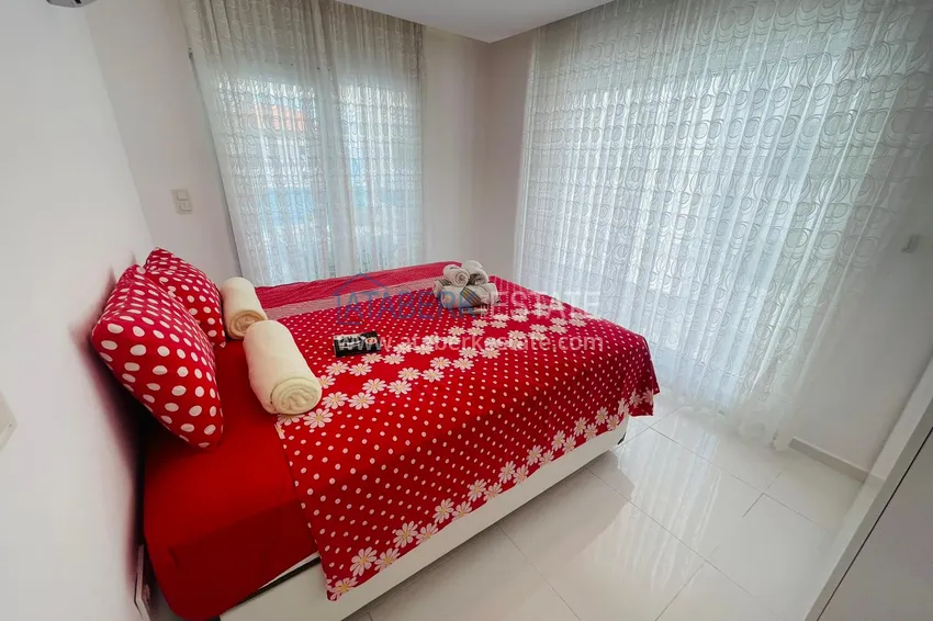 Приобрести Двухуровневый пентхаус в Алании район Кестель с мебелью 15