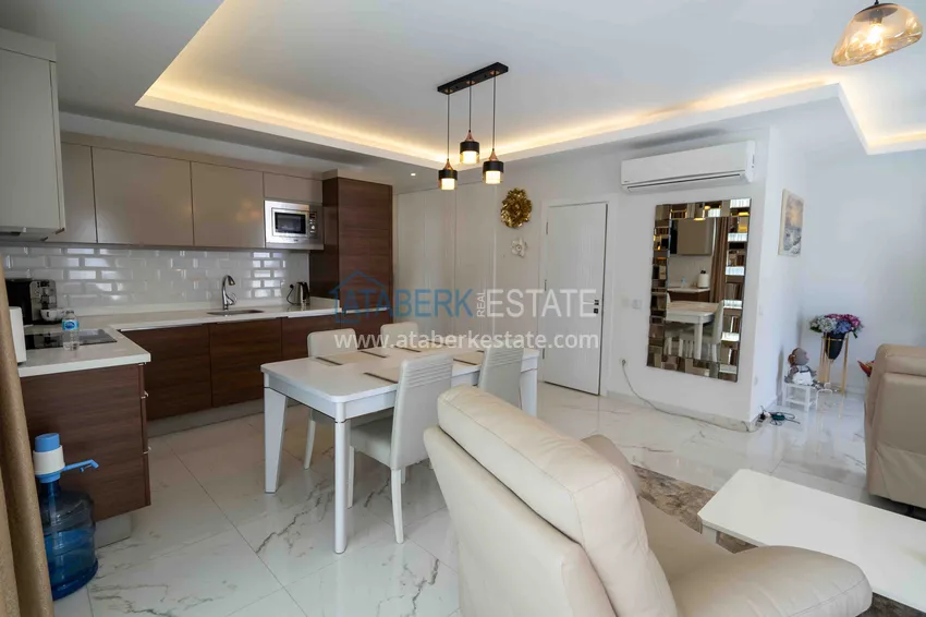 Приобрести Срочная продажа! Квартира в центре Алании с новой мебелью в престижном комплексе 8 