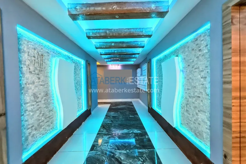 Квартира в Махмутларе двухкомнатная с мебелью, вторая береговая линия 13 