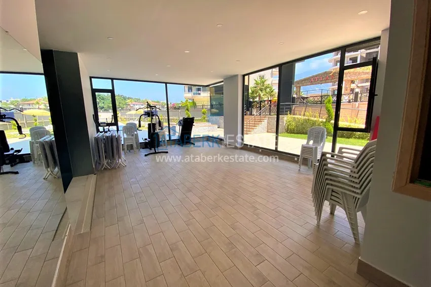 Квартира Махмутларе меблированная с отдельной кухней и частичным видом на море 16 