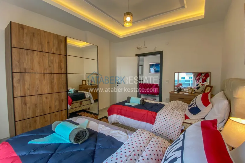 Приобрести Пентхаус в Алании - район Махмутлар, двухуровневый с новой мебелью 13