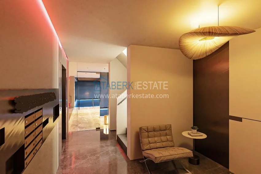 Квартира в центре Алании в комплексе на этапе строительства 8 