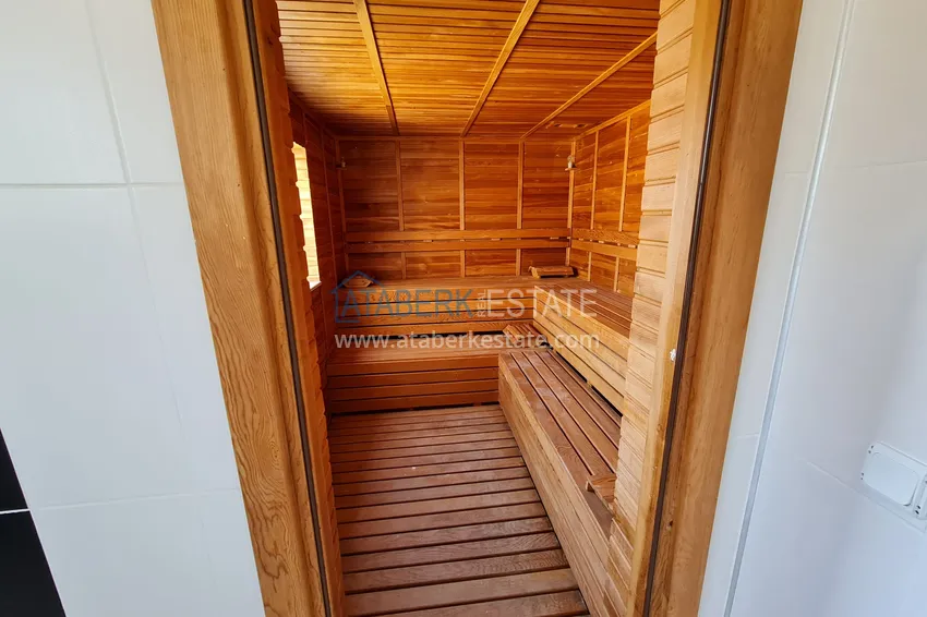 Приобрести Видовой пентхаус-дуплекс в Махмутларе с собственной сауной и джакузи 16 