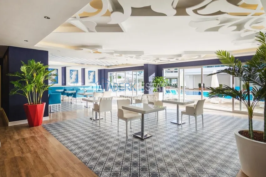 Квартира в Авсалларе с мебелью в элитном комплексе у пляжа Инджекум 14 