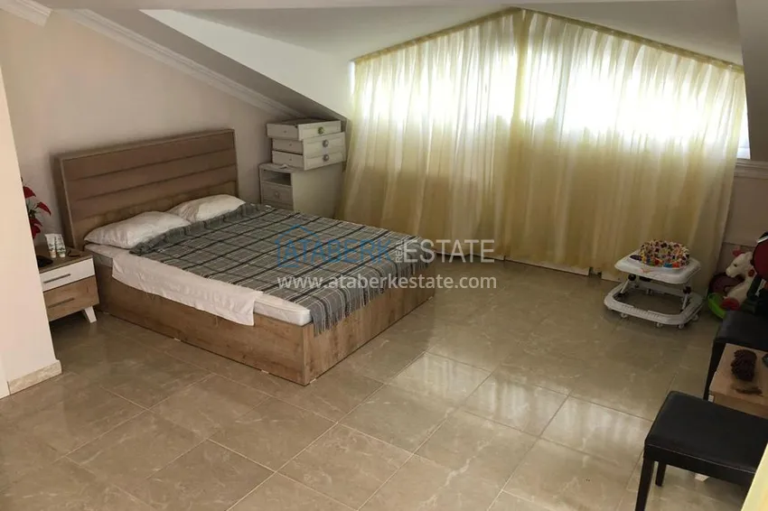 Приобрести Пентхаус-дуплекс в Алании район Конаклы с видом на море  14 