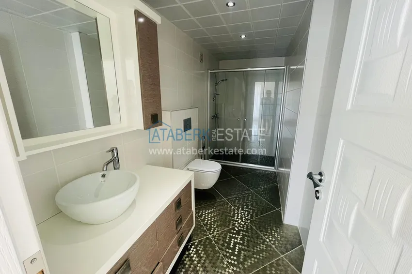 Приобрести Двухуровневый пентхаус в Алании район Кестель с мебелью 19