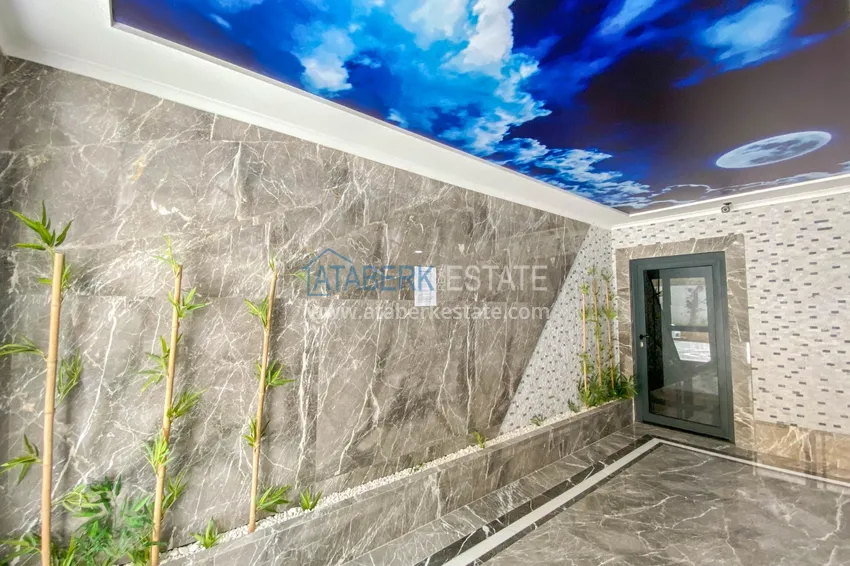 Садовый дуплекс в Алании – район Оба с чистовой отделкой и новой мебелью 14 