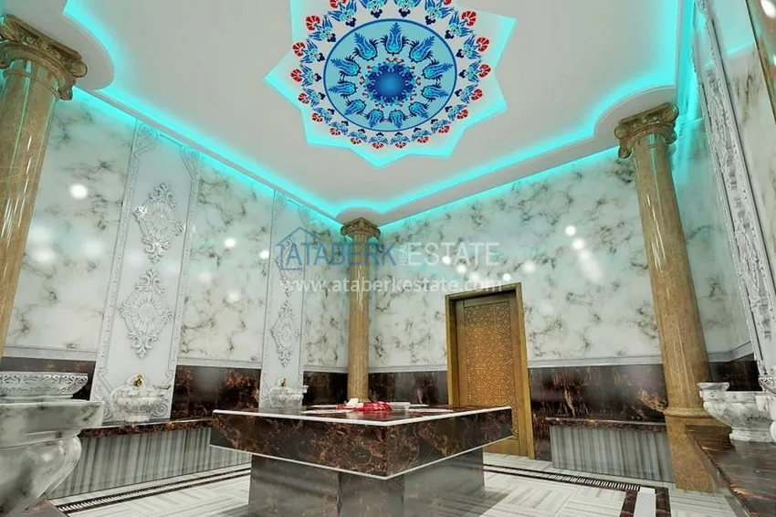 Квартира в Махмутларе меблированная с открытым видом на море  18 