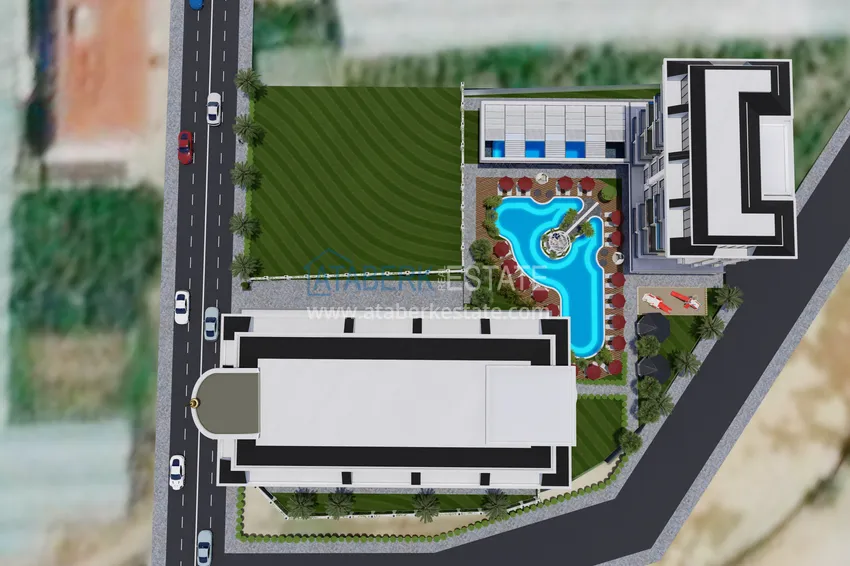 Квартира в новом жилом комплексе в районе Каргыджак в Алании 16