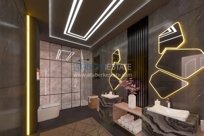 Приобрести Вилла в Каргыджаке в эксклюзивном комплексе на этапе строительства  8 