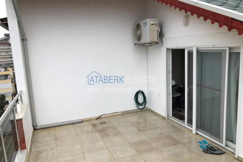 Приобрести Пентхаус-дуплекс в Алании район Конаклы с видом на море  16 