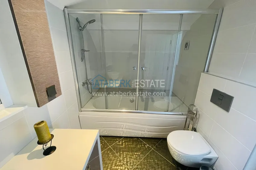 Приобрести Двухуровневый пентхаус в Алании район Кестель с мебелью 21