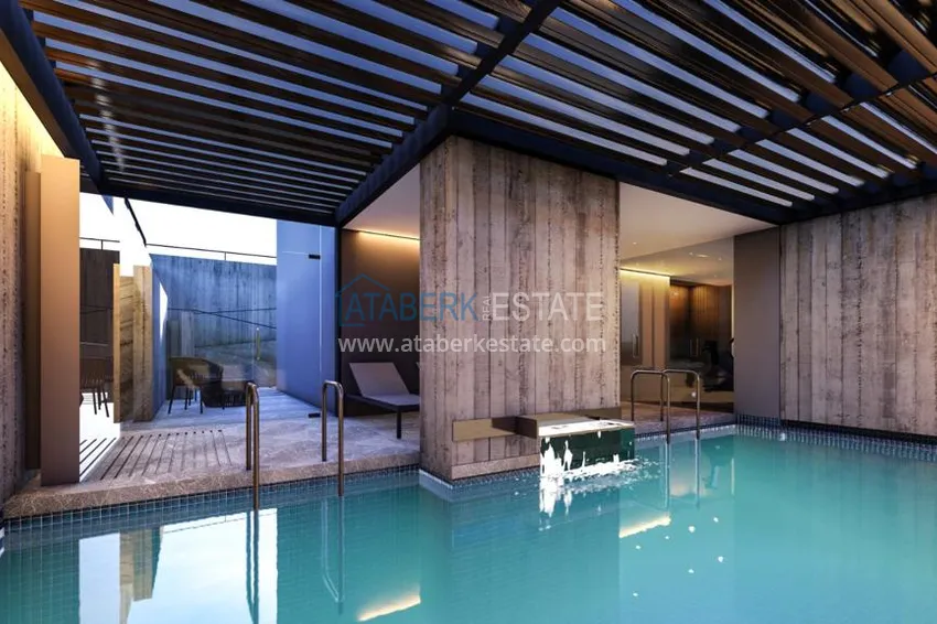 Квартира в центре Алании в комплексе на этапе строительства 12 