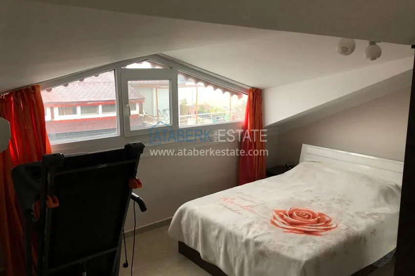 Приобрести Пентхаус-дуплекс в Алании район Конаклы с видом на море  20 