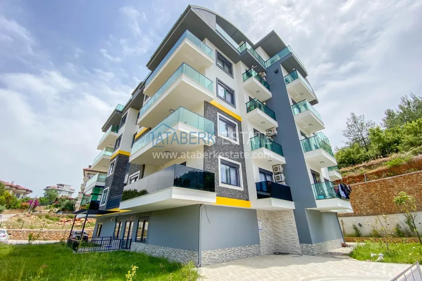 Садовый дуплекс в Алании – район Оба с чистовой отделкой и новой мебелью 17 