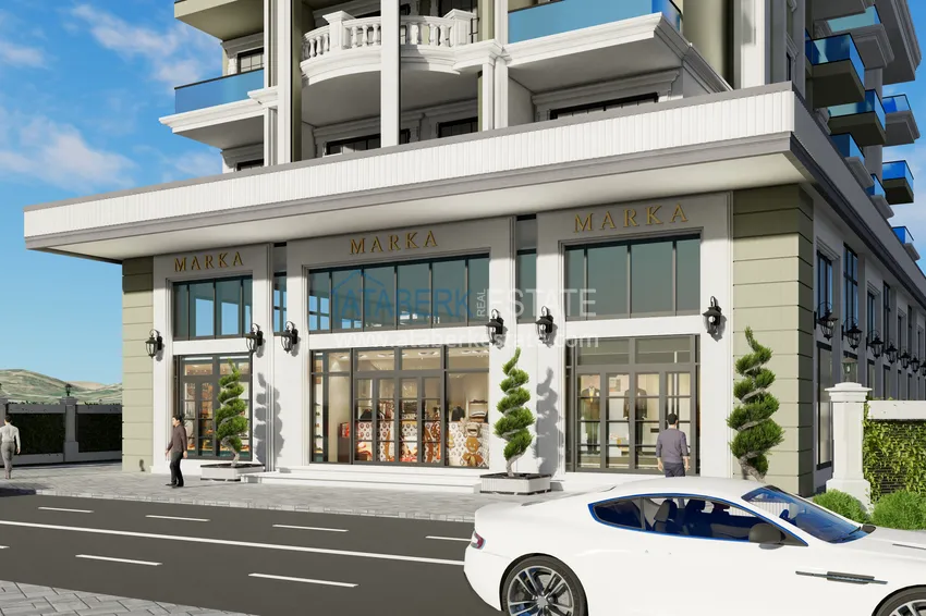 Квартира в новом жилом комплексе в районе Каргыджак в Алании 18