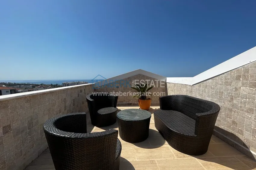 Приобрести Видовой пентхаус в районе Тосмур с мебелью в жилом комплексе 17 