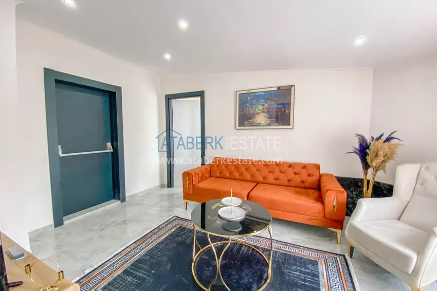 Приобрести Пентхаус в Алании - район Махмутлар, двухуровневый с новой мебелью 23