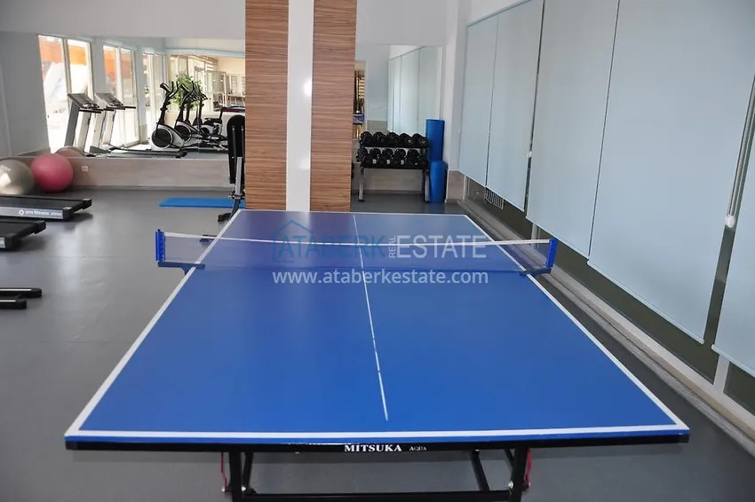 Квартира двухкомнатная с видом на море в комплексе с частным пляжем в Авсалларе 19 