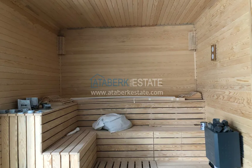 Квартира Махмутларе меблированная с отдельной кухней и частичным видом на море 21 