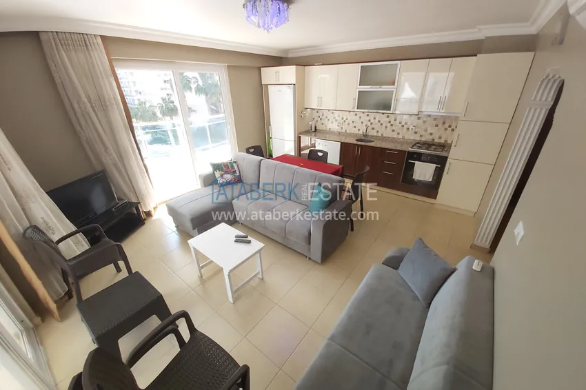 Приобрести Квартира в Махмутларе с мебелью в жилом комплексе на проспекте Барбаросса 2 